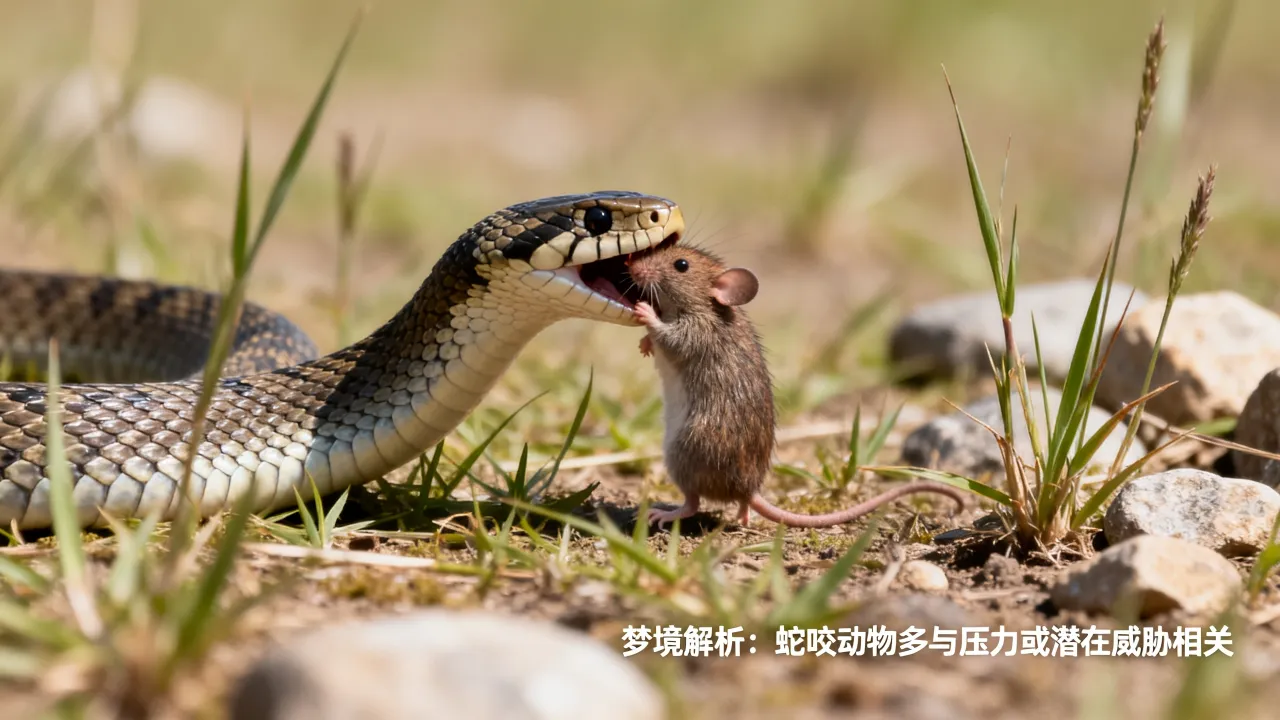 梦到蛇咬动物代表什么，梦见蛇咬小动物是什么预兆