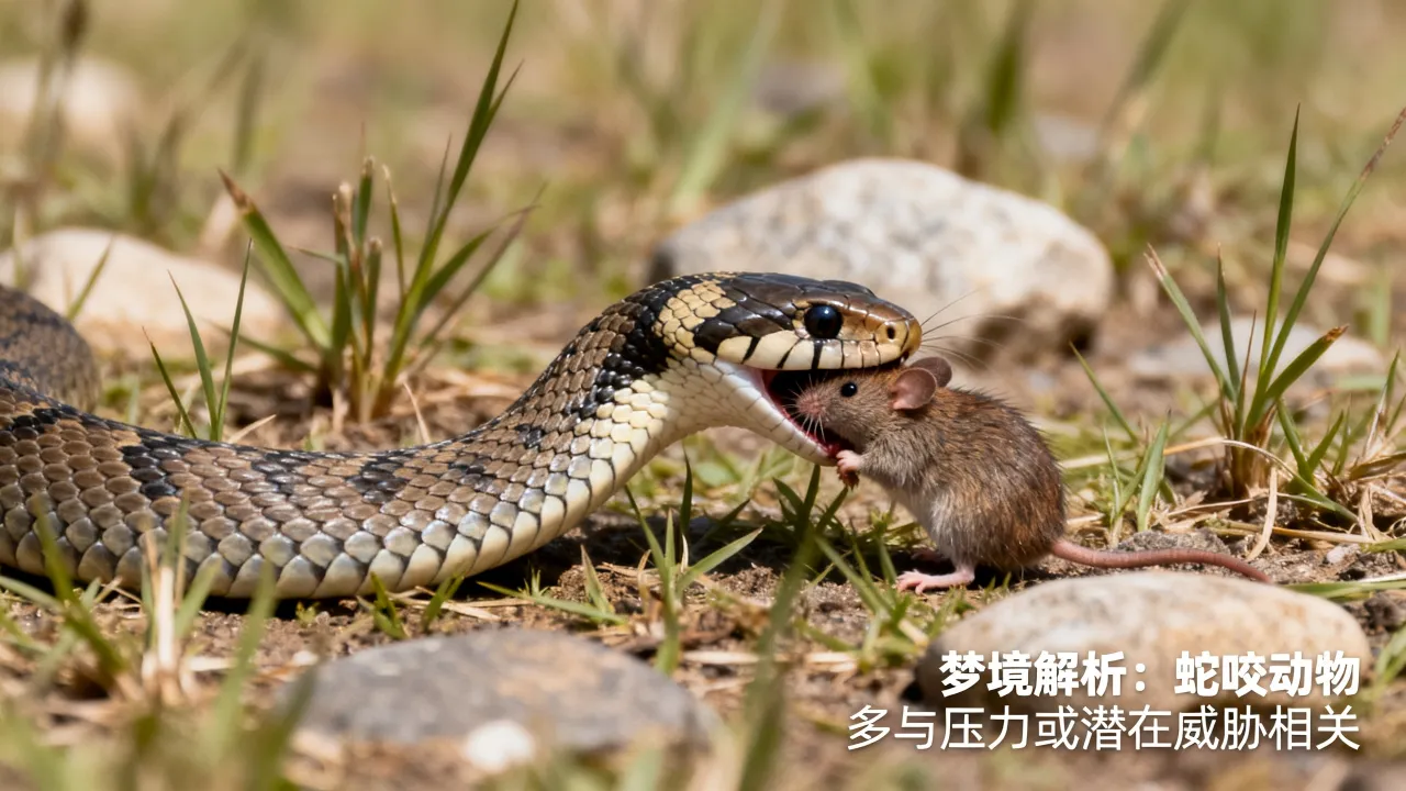 梦到蛇咬动物代表什么，梦见蛇咬小动物是什么预兆