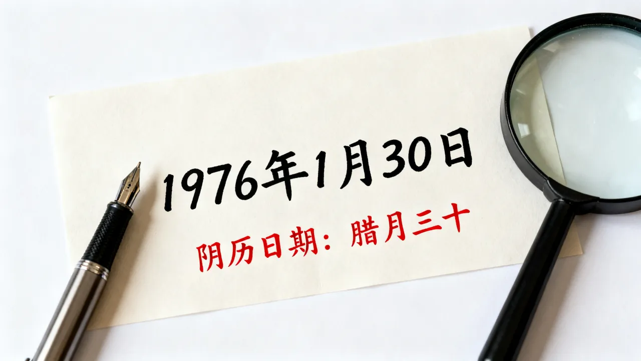 1976年1月30日阴历是几号,19760130阴历是哪天? 1976年1月30日阴历是几号,19760130阴历是哪天?