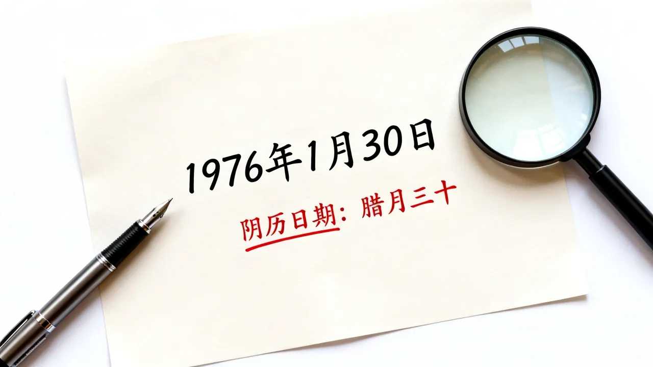 1976年1月30日阴历是几号,19760130阴历是哪天? 1976年1月30日阴历是几号,19760130阴历是哪天?