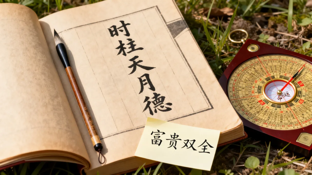 时柱天月德的人的命运如何？时柱天月德富贵双全吗？