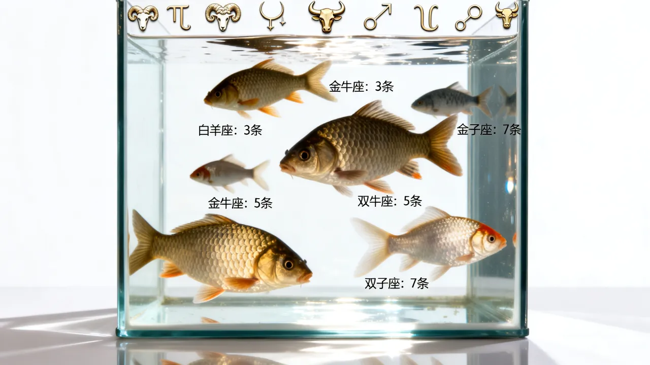 十二星座养鱼数多少最吉利？养鱼风水数量怎么选