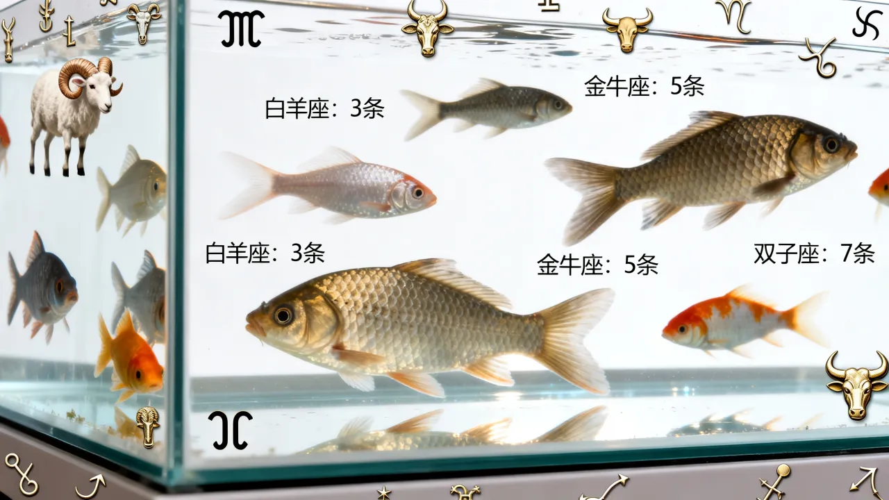 十二星座养鱼数多少最吉利?养鱼风水数量怎么选 十二星座养鱼数多少最吉利?养鱼风水数量怎么选