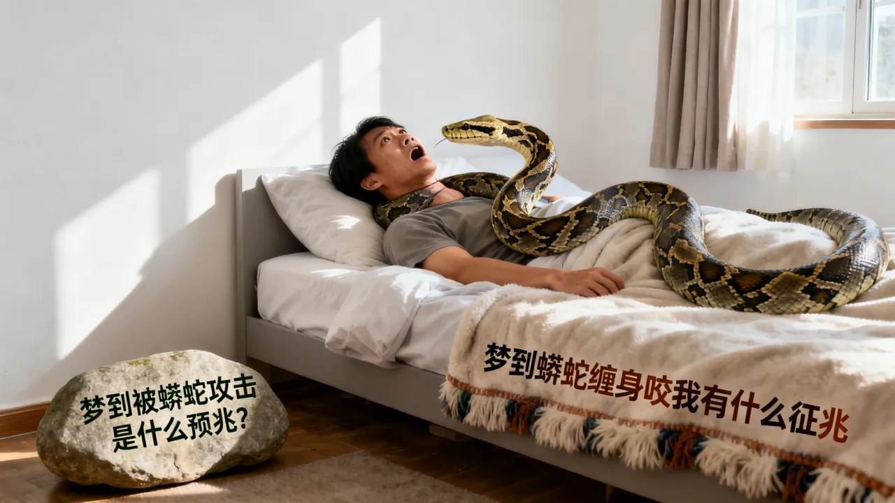 梦到被蟒蛇攻击是什么预兆?梦到蟒蛇缠身咬我有什么征兆 梦到被蟒蛇攻击是什么预兆?梦到蟒蛇缠身咬我有什么征兆