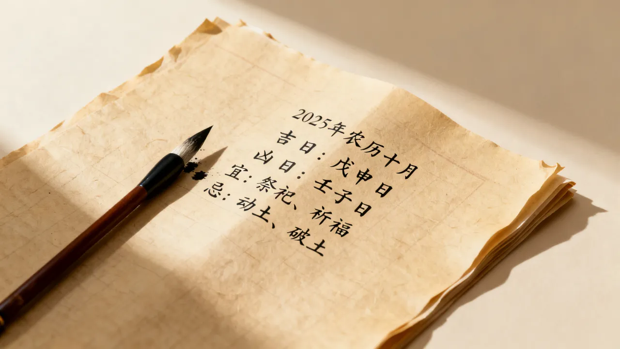 阴历十月黄历怎么看?,2025年农历十月黄历吉凶宜忌查询 阴历十月黄历怎么看?,2025年农历十月黄历吉凶宜忌查询