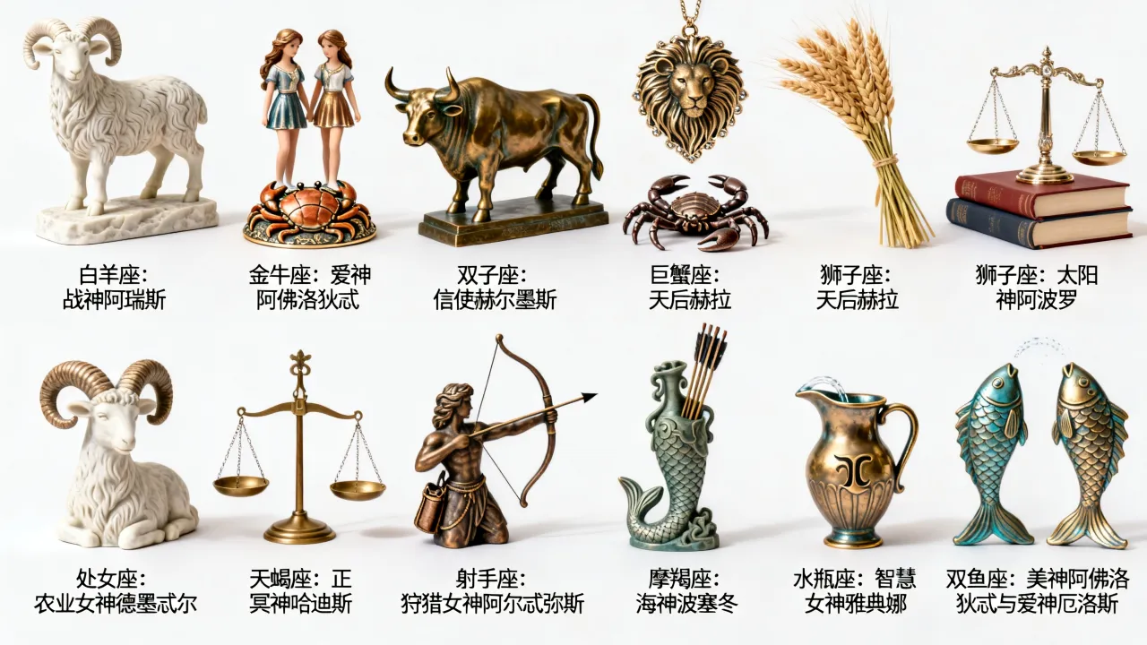 十二星座各是什么神使?,十二星座守护神分别是谁 十二星座各是什么神使?,十二星座守护神分别是谁