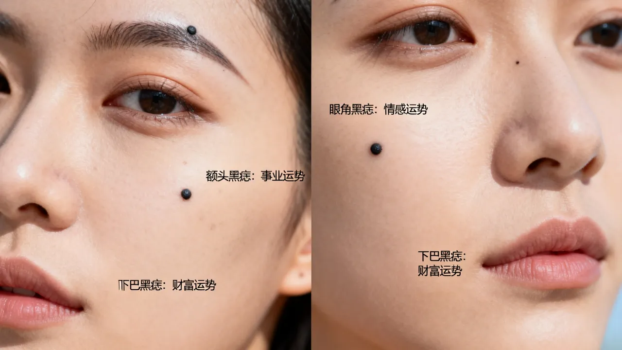 黑点的位置与命运图怎么看,脸上黑痣位置命运图解 黑点的位置与命运图怎么看,脸上黑痣位置命运图解
