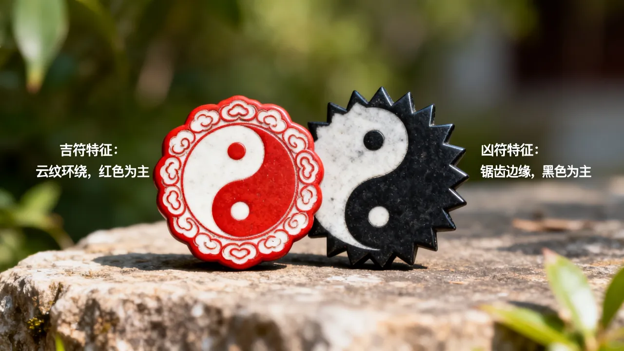 阴阳符怎么区分吉凶图,阴阳符图解辨别吉凶方法 阴阳符怎么区分吉凶图,阴阳符图解辨别吉凶方法