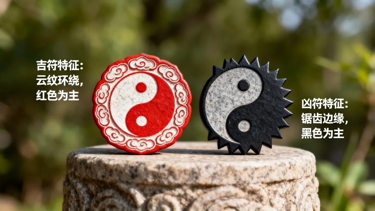 阴阳符怎么区分吉凶图,阴阳符图解辨别吉凶方法 阴阳符怎么区分吉凶图,阴阳符图解辨别吉凶方法