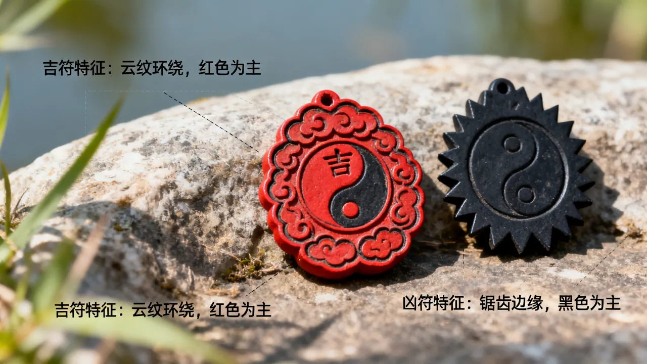 阴阳符怎么区分吉凶图,阴阳符图解辨别吉凶方法 阴阳符怎么区分吉凶图,阴阳符图解辨别吉凶方法