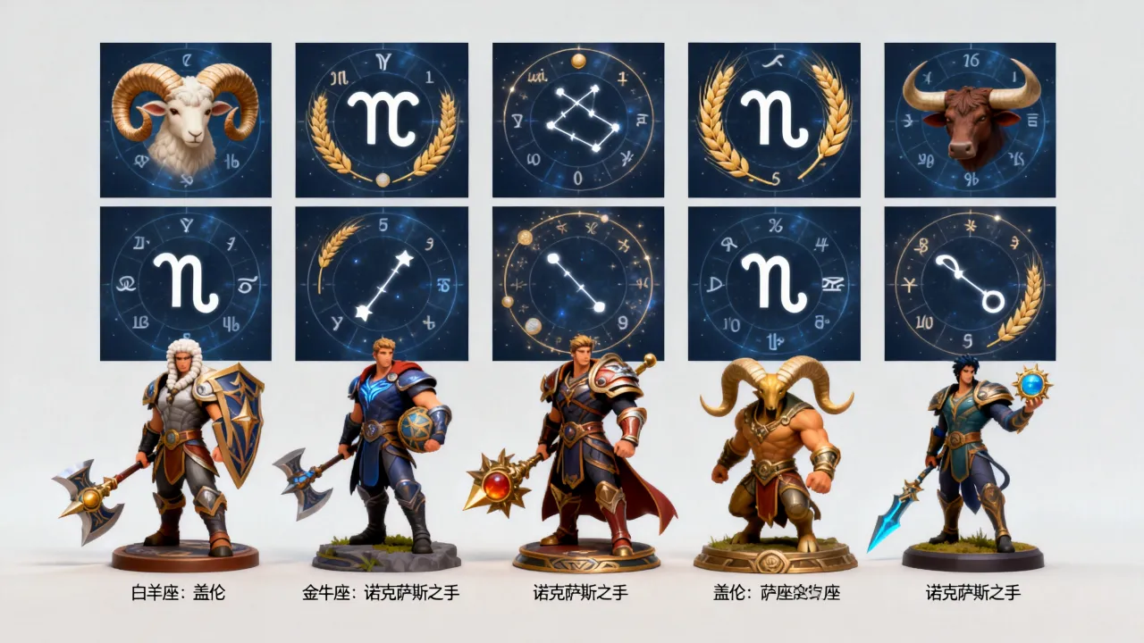 十二星座英雄联盟本命英雄是谁，十二星座对应哪个英雄最准？