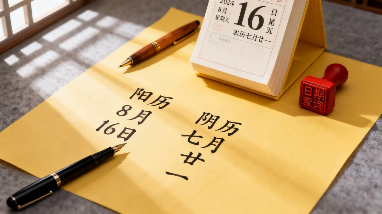 阳历8月16日阴历是几号,农历生日是具体哪一天? 阳历8月16日阴历是几号,农历生日是具体哪一天?