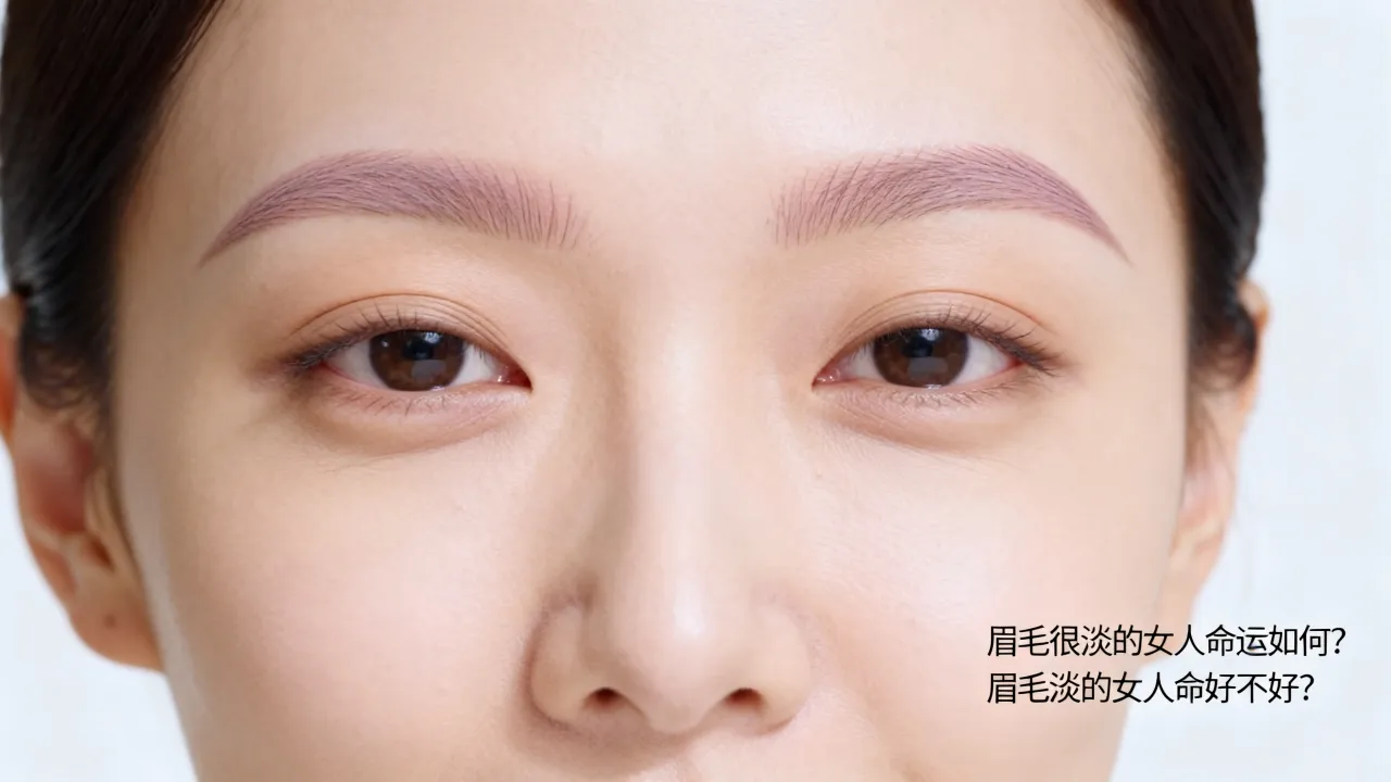 眉毛很淡的女人命运如何？眉毛淡的女人命好不好？