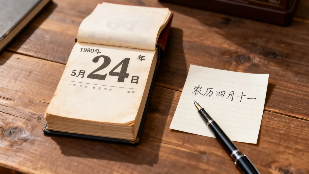 1980年5月24日阴历是多少,农历四月十一对应的阳历日期 1980年5月24日阴历是多少,农历四月十一对应的阳历日期