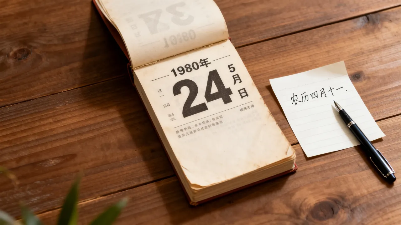 1980年5月24日阴历是多少,农历四月十一对应的阳历日期 1980年5月24日阴历是多少,农历四月十一对应的阳历日期