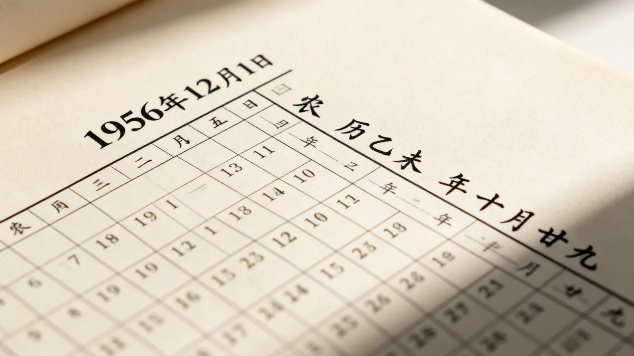1956年12月阴历是几号?农历阳历转换日期查询 1956年12月阴历是几号?农历阳历转换日期查询