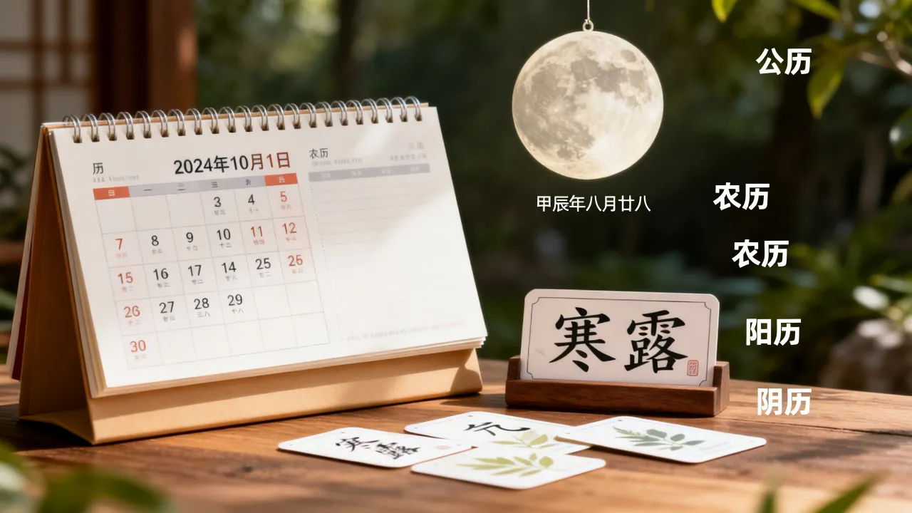 公历农历阳历阴历有什么区别，日历上阳历阴历怎么看？