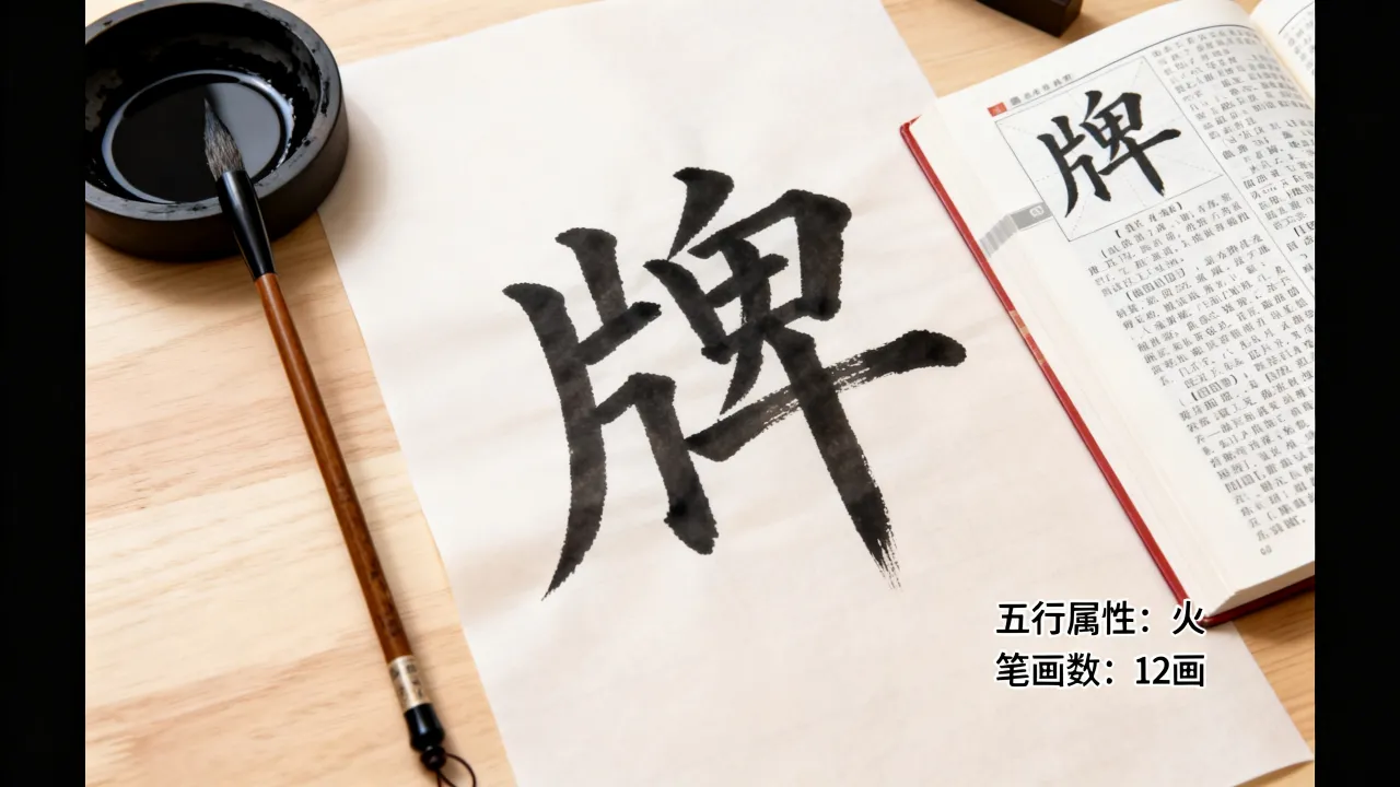 牌字笔画吉凶怎么写的,牌字五行属性与笔画数详解 牌字笔画吉凶怎么写的,牌字五行属性与笔画数详解