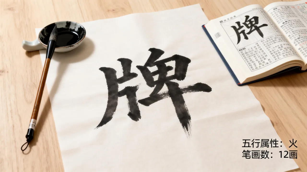 牌字笔画吉凶怎么写的,牌字五行属性与笔画数详解 牌字笔画吉凶怎么写的,牌字五行属性与笔画数详解