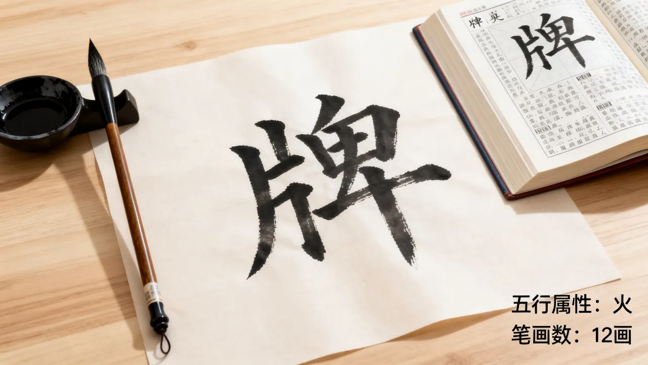 牌字笔画吉凶怎么写的,牌字五行属性与笔画数详解 牌字笔画吉凶怎么写的,牌字五行属性与笔画数详解
