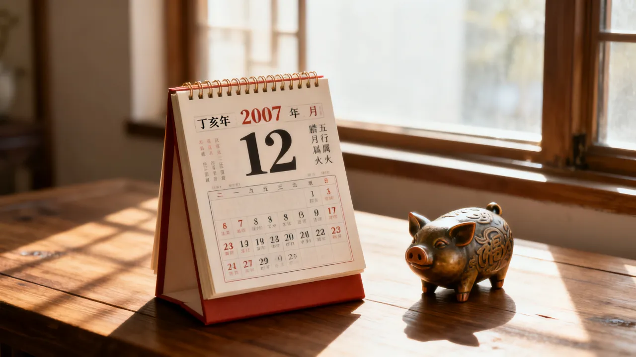 阴历2007年12月是什么命？农历丁亥年腊月出生好不好？