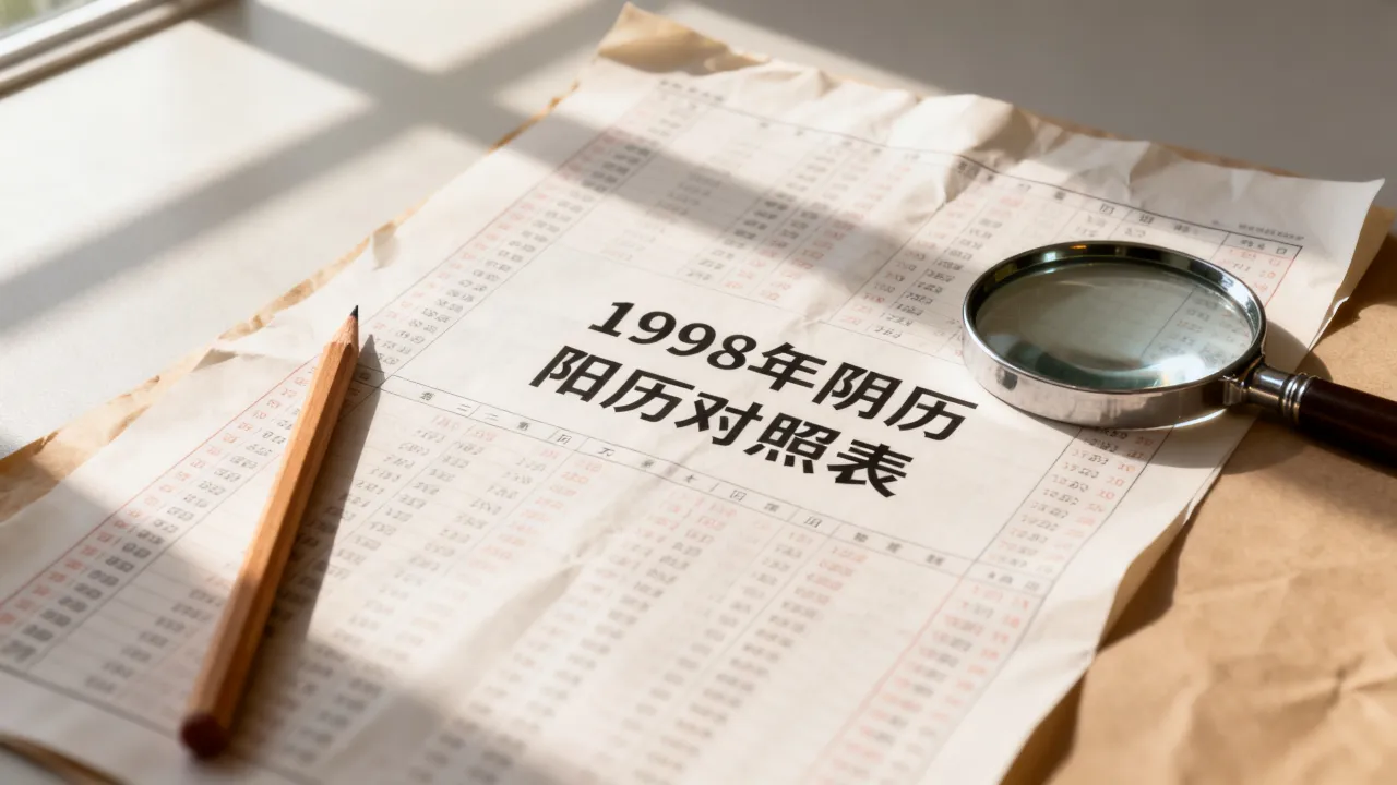 1998年阴历是什么,1998年阴历阳历对照表查询 1998年阴历是什么,1998年阴历阳历对照表查询