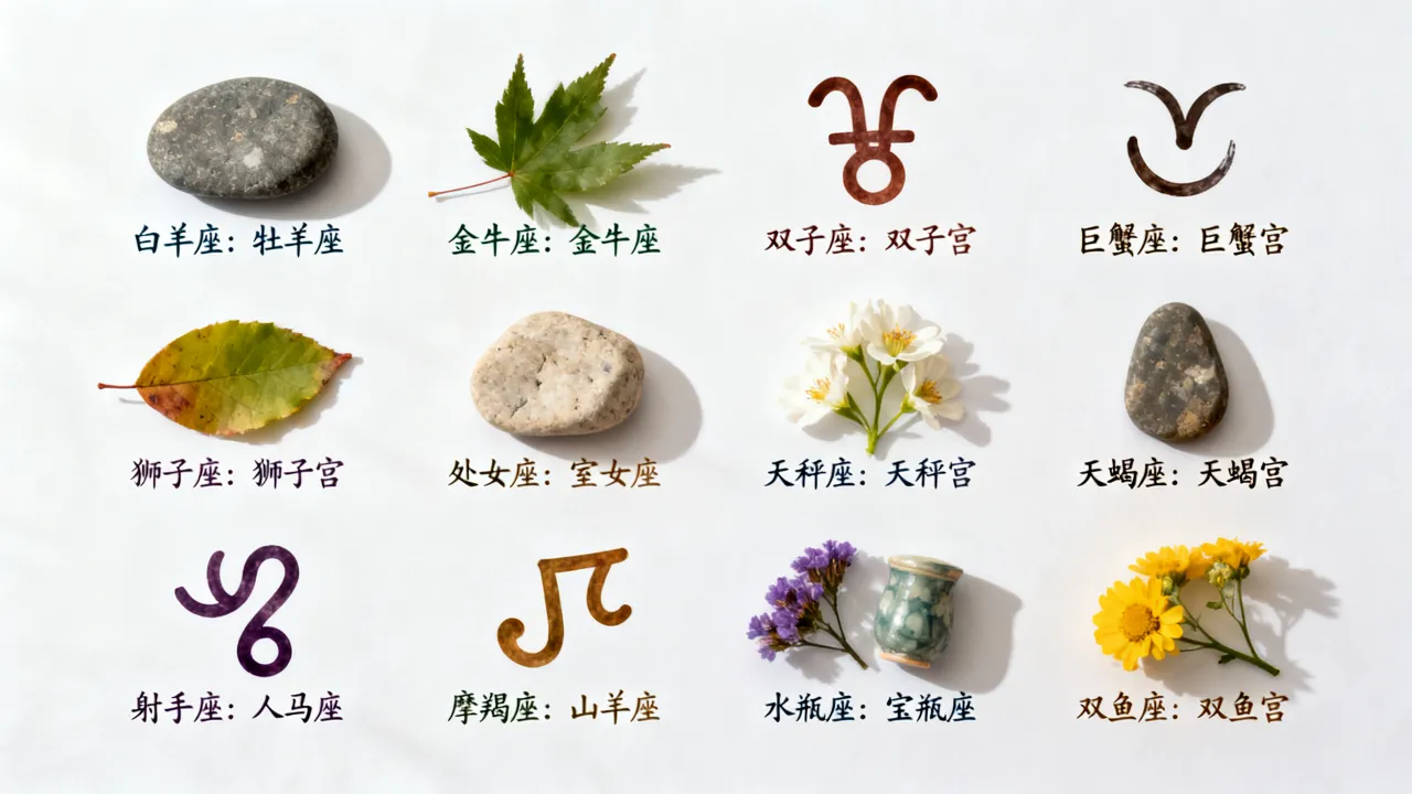 十二星座的雅称分别是什么，十二星座雅称有哪些