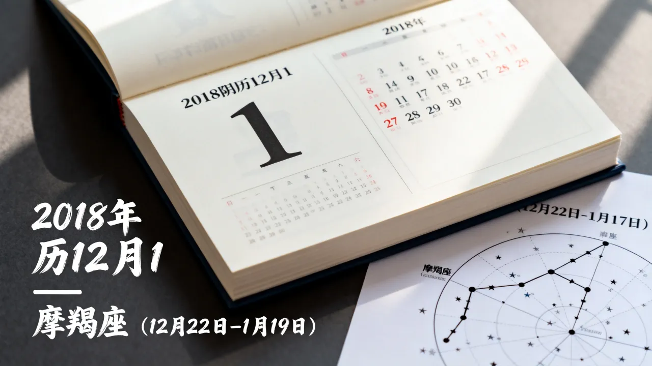 2018阴历12月1是阳历几号，2018年腊月初一是什么星座