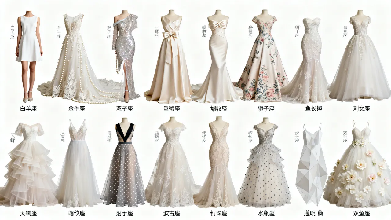 十二星座的代表婚纱是什么,婚纱怎么选才合适? 十二星座的代表婚纱是什么,婚纱怎么选才合适?