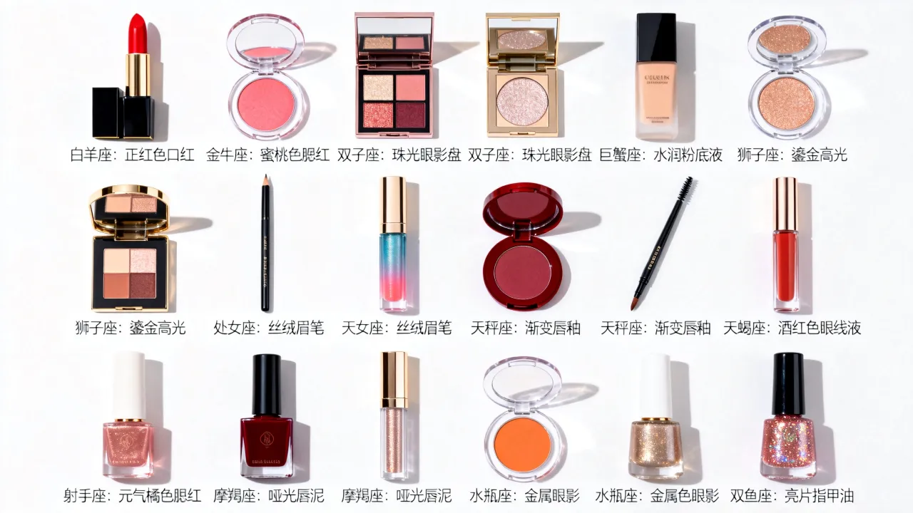 十二星座专属彩妆品有哪些,十二星座最适合的彩妆是什么 十二星座专属彩妆品有哪些,十二星座最适合的彩妆是什么