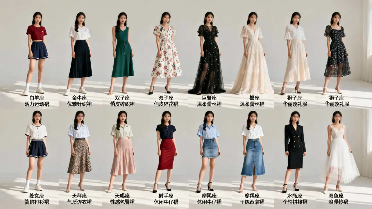 十二星座适合什么裙子，十二星座女生穿什么裙子最招桃花？