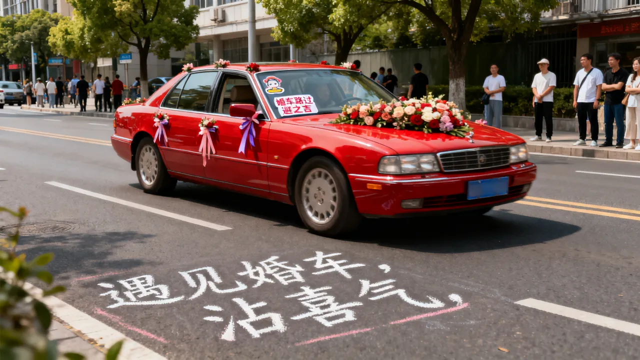 碰见婚车怎么化解吉凶，碰见婚车有什么说法和讲究？