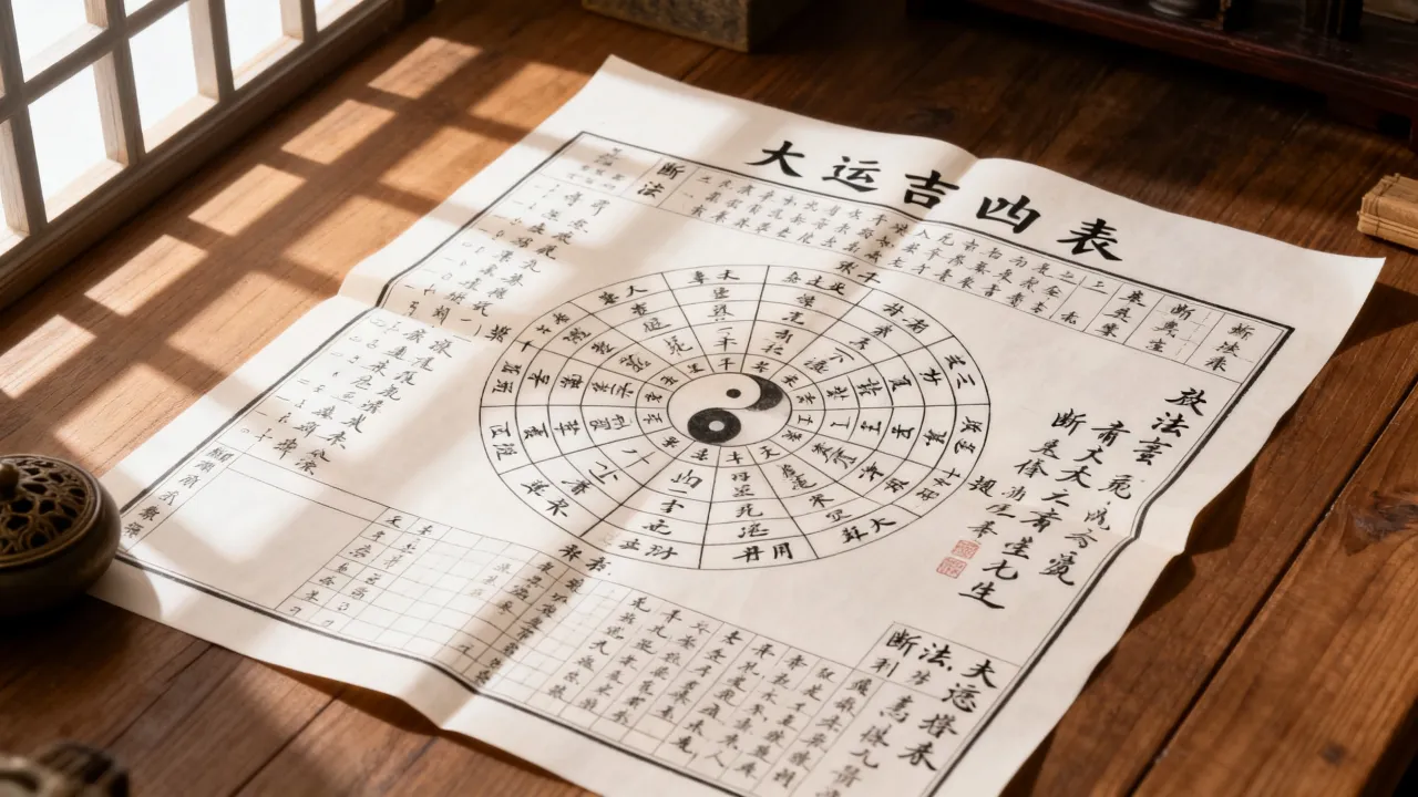 大运吉凶表怎么看图解?大运吉凶断法详细解读? 大运吉凶表怎么看图解?大运吉凶断法详细解读?