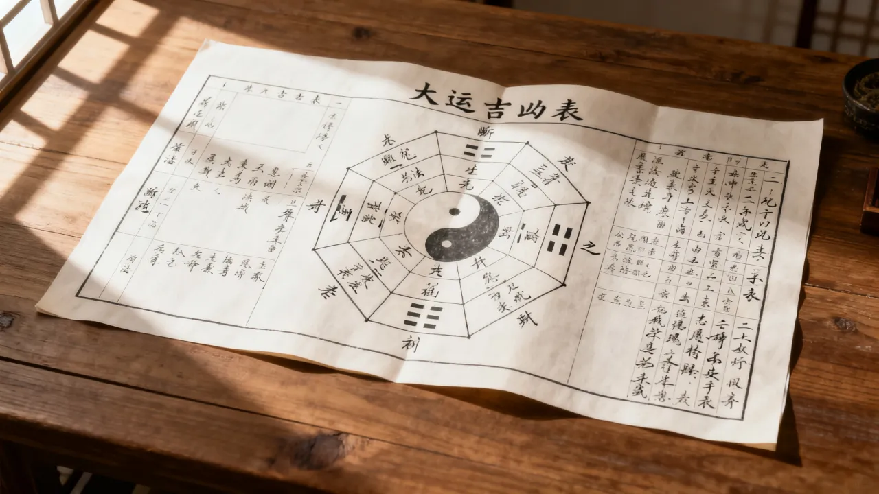 大运吉凶表怎么看图解?大运吉凶断法详细解读? 大运吉凶表怎么看图解?大运吉凶断法详细解读?