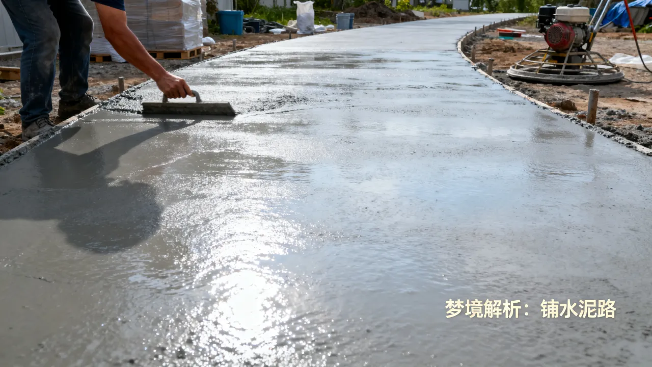 梦到了铺水泥路有什么意思吗，梦见铺水泥路有什么预兆