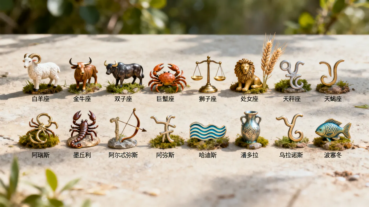 十二星座守护神分别是谁？你的守护星座是什么？