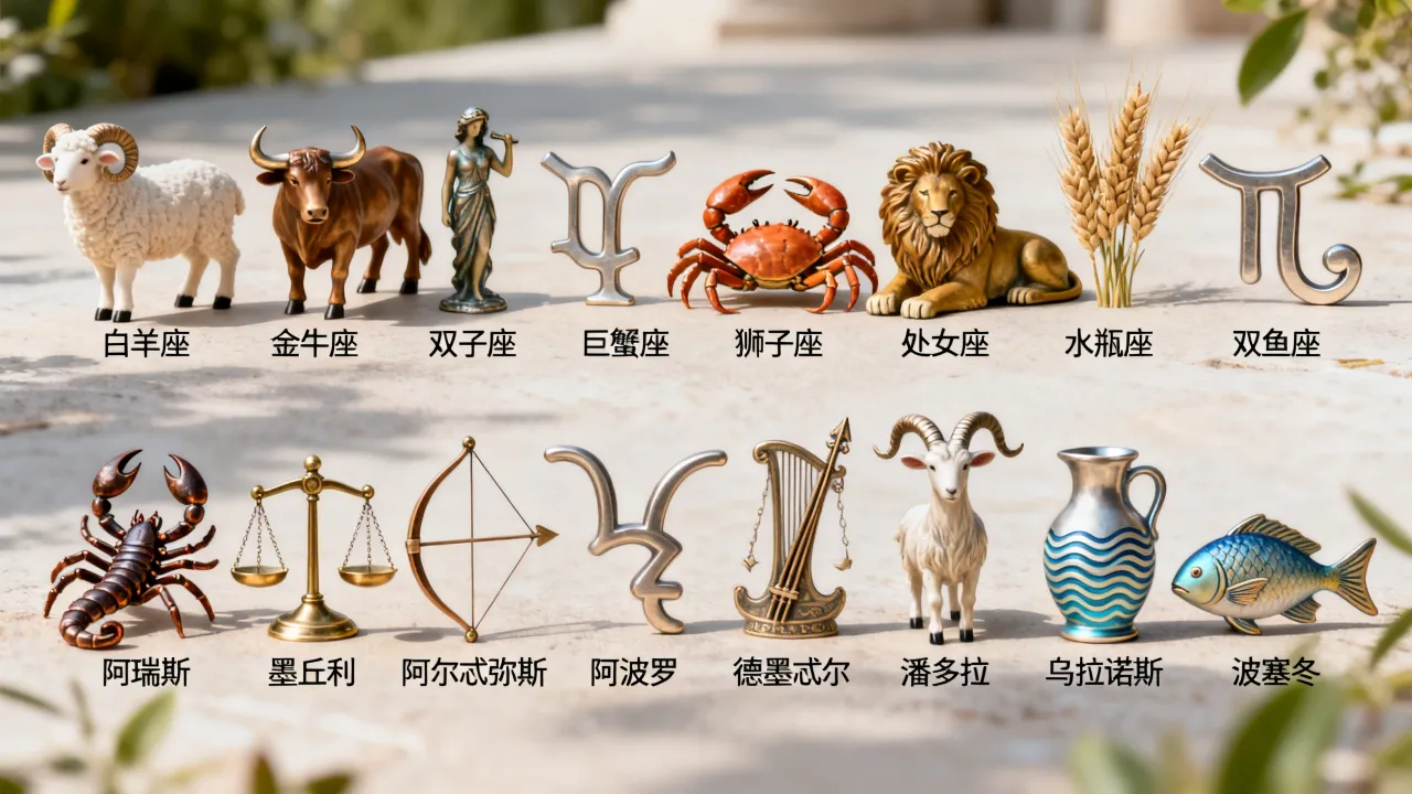 十二星座守护神分别是谁？你的守护星座是什么？