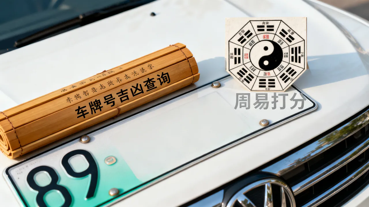 车牌号怎么查询吉凶号，车牌号码免费测试《周易》打分