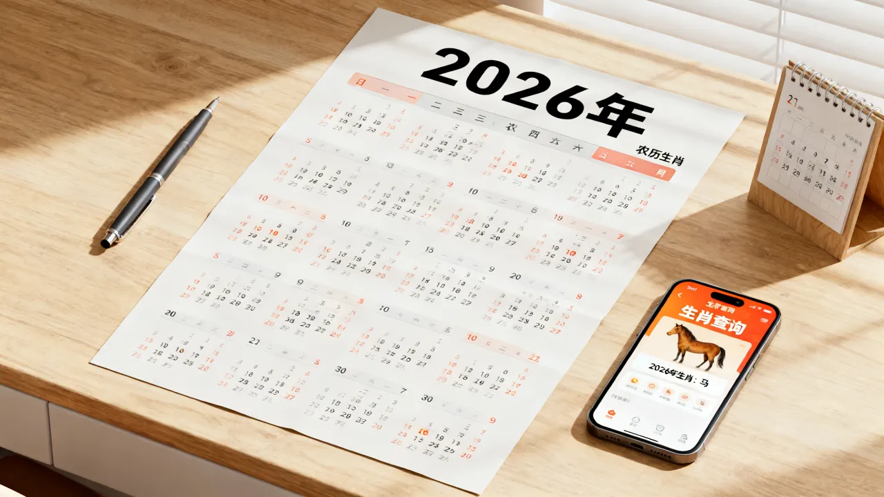带阴历的属相年历怎么查？2026年农历生肖年历怎么查询