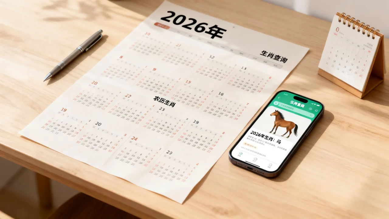 带阴历的属相年历怎么查？2026年农历生肖年历怎么查询