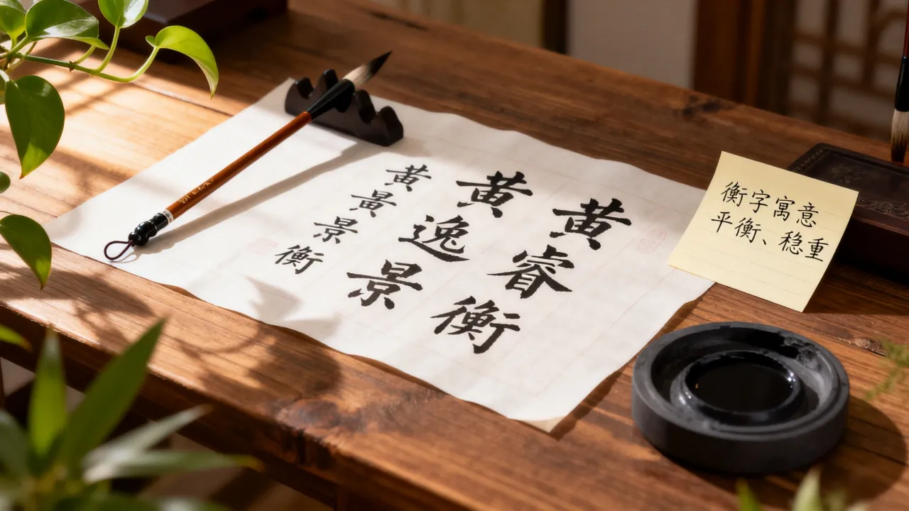 黄姓男宝宝起名什么衡好听？姓黄男孩带衡字名字怎么取？