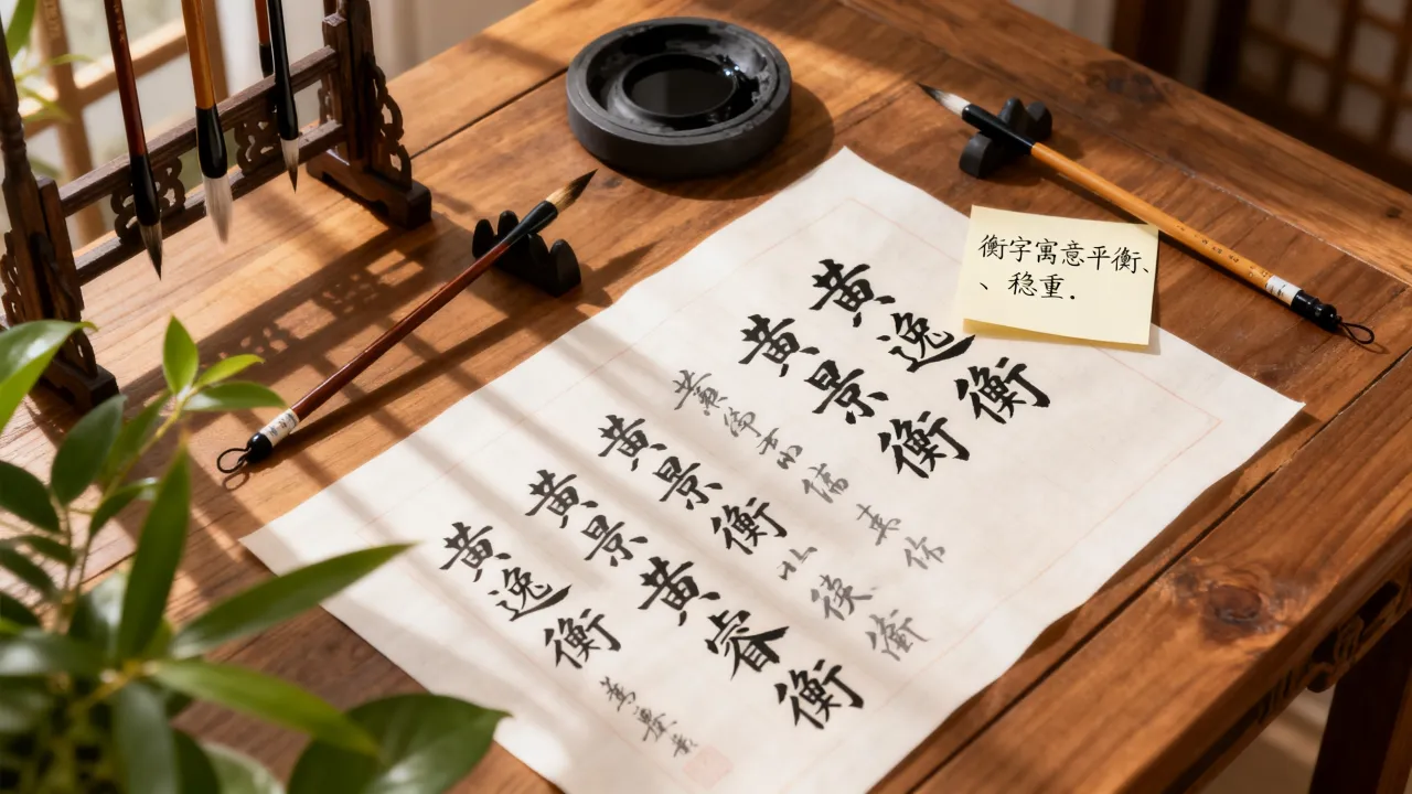 黄姓男宝宝起名什么衡好听？姓黄男孩带衡字名字怎么取？