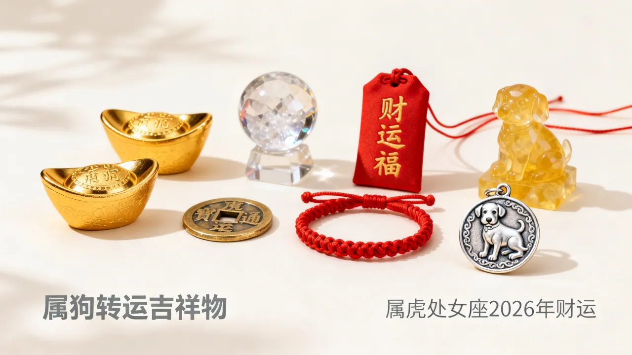 属虎处女座2026年财运好吗?属狗转运吉祥物戴什么最旺 属虎处女座2026年财运好吗?属狗转运吉祥物戴什么最旺