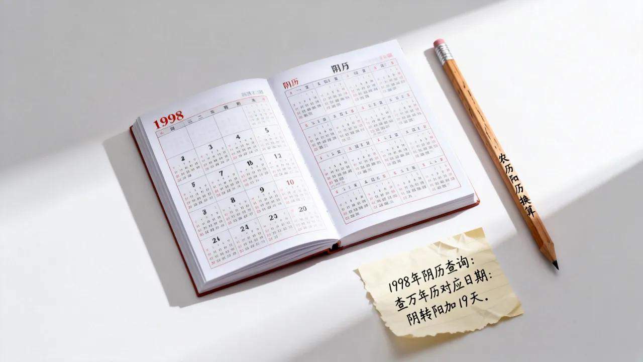 1998年日历阴历怎么查询?农历阳历怎么换算 1998年日历阴历怎么查询?农历阳历怎么换算