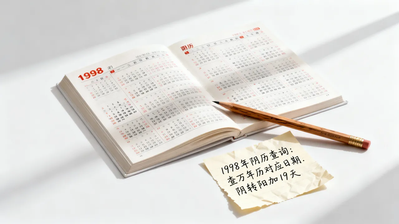 1998年日历阴历怎么查询?农历阳历怎么换算 1998年日历阴历怎么查询?农历阳历怎么换算
