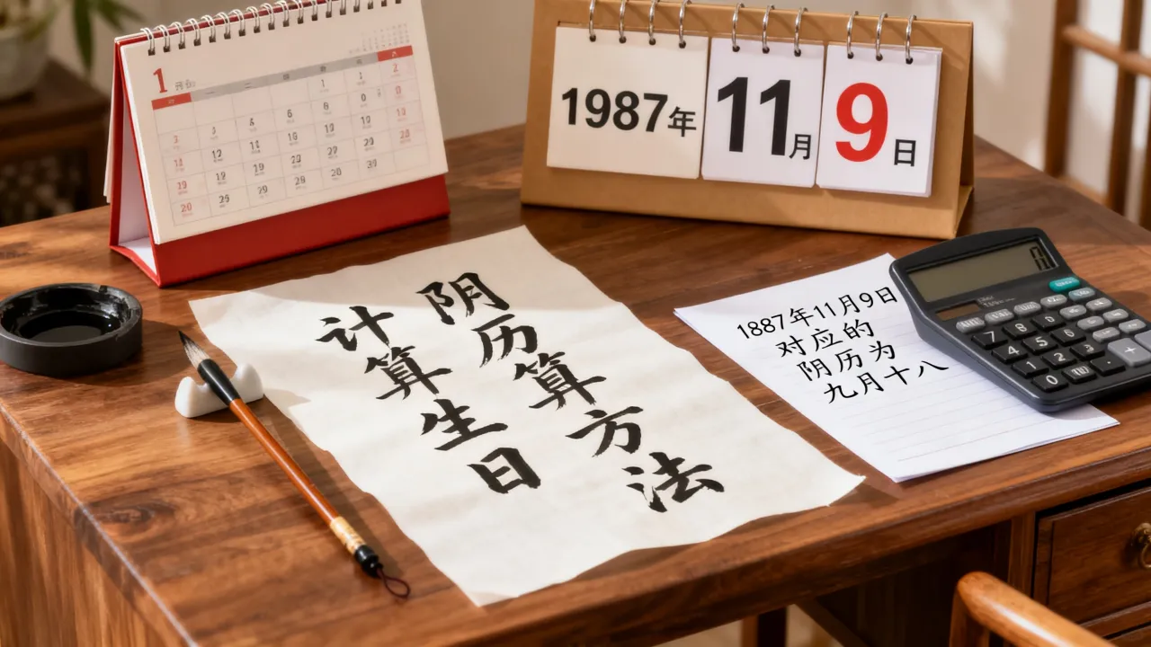 1987年11月9日阴历是几月几号,阴历生日怎么算 1987年11月9日阴历是几月几号,阴历生日怎么算