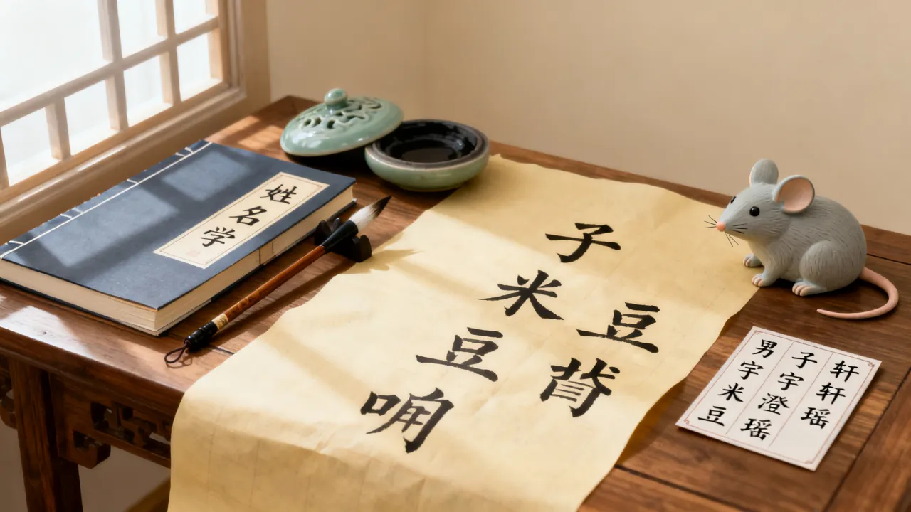 鼠宝宝用什么字起名好，属鼠男孩女孩取名宜用字有哪些