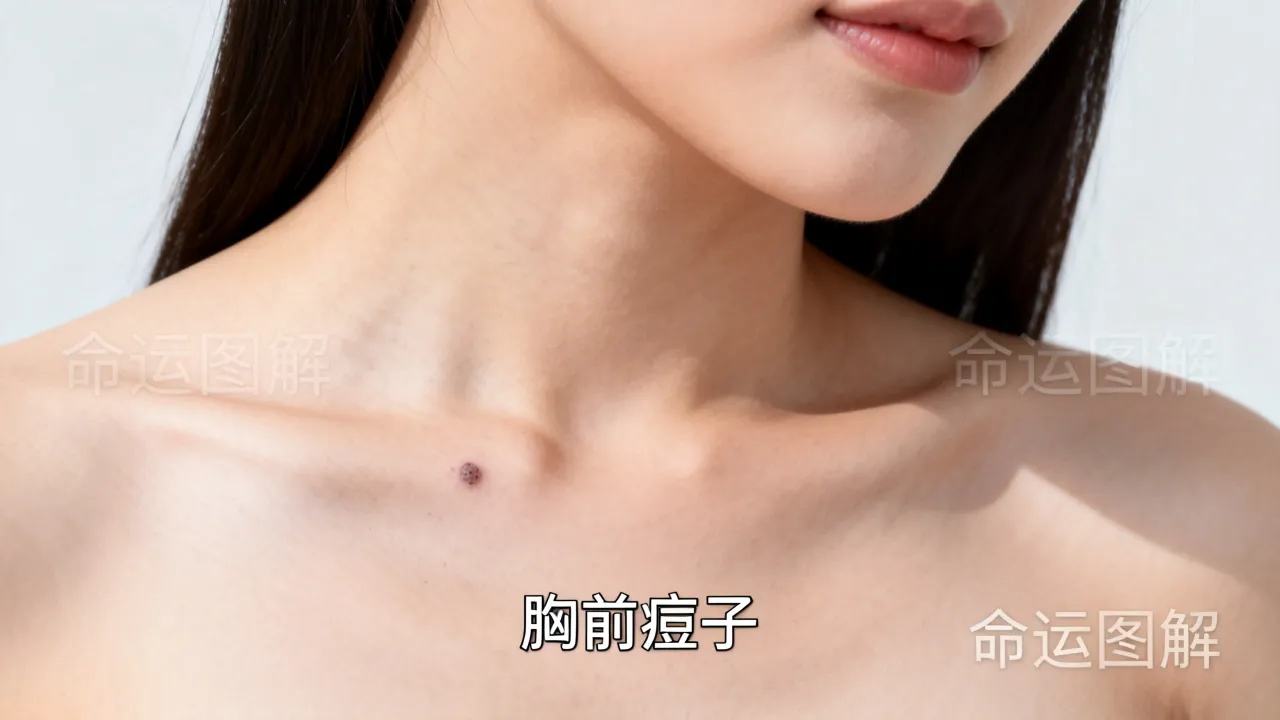 胸前痦子命运图解是什么,胸前长痦子代表什么命运 胸前痦子命运图解是什么,胸前长痦子代表什么命运