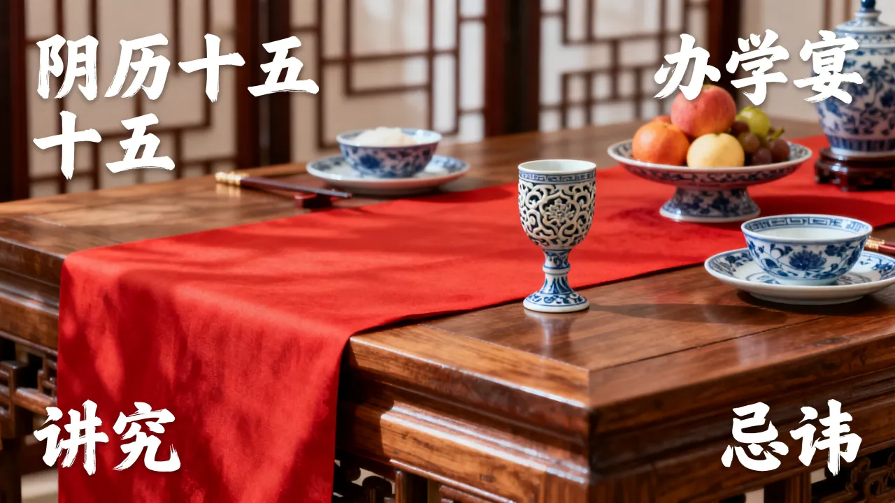 阴历十五能否办学宴，农历十五办学宴有什么讲究和忌讳