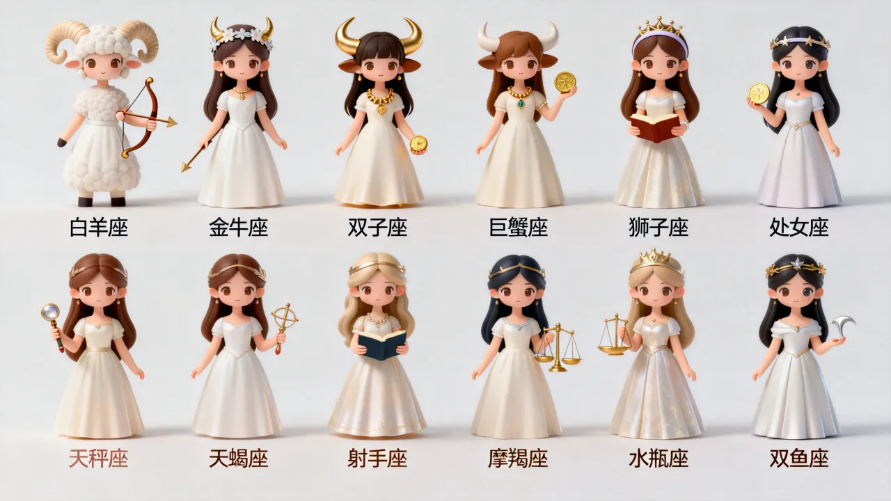 十二星座公主图片大全有哪些?十二星座公主最全图集盘点 十二星座公主图片大全有哪些?十二星座公主最全图集盘点